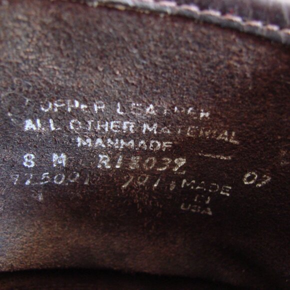 Frye Brown Leather Engineer Boot Booties Harness Moto Grunge Buckle Strap Size 8 - Picture 7 of 16